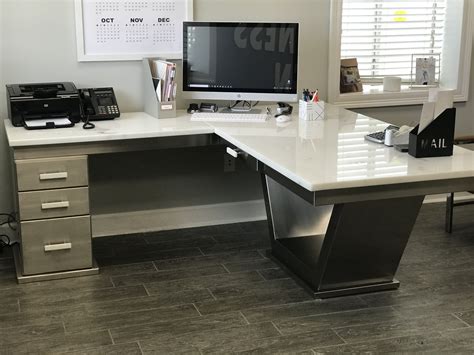 Best Desk Design Unusual Countertop Materials