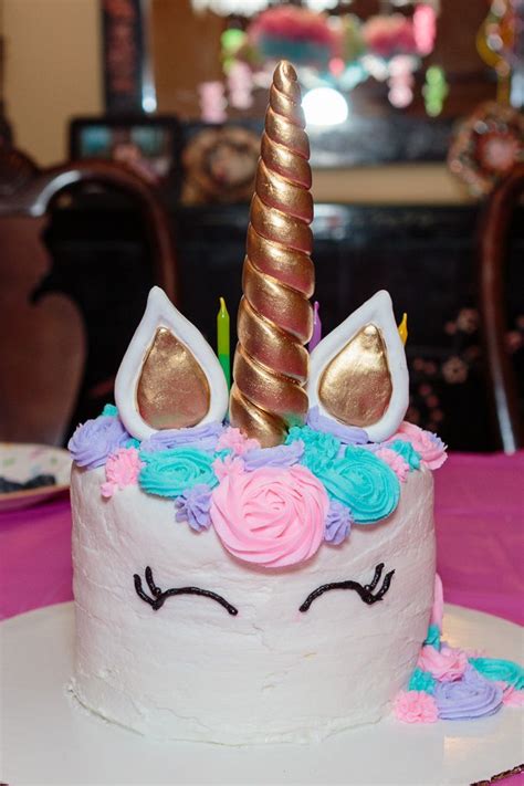 Homemade Unicorn Cake Unicorn Cake Cake Birthday Food