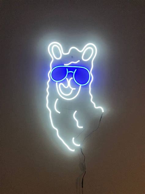 Lama Led Neon Sign Room Decor Neon Lights Neon Sign Etsy In 2022