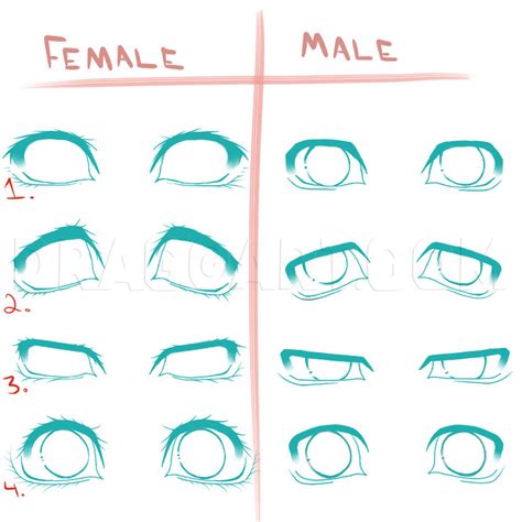 How To Draw Male Anime Eyes Step By Step Draw Step Eyes Male Anime Easy Eye Manga Beginners