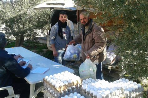 ayuda a dar de comer a la población cristiana desatendida en siria