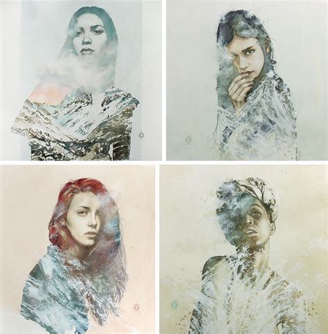 Everywhere Art Double Exposure Portraits Reinterpreted