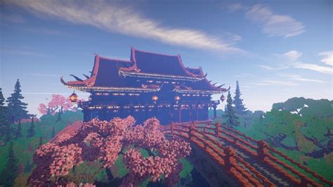 Minecraft Japanese Temple Free Wallpaper Hd Collection