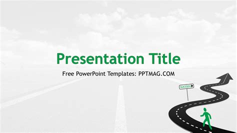 Free Road To Success Powerpoint Template Pptmag