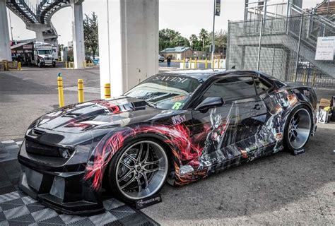 Badass Camaro With A Wicked Paint Job Wild Paint Pinterest Cars