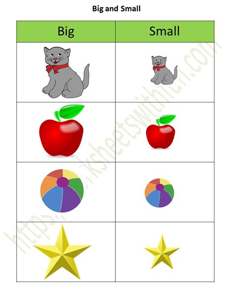 最も好ましい Big Or Small Worksheets Preschool 245635 Bigger Smaller