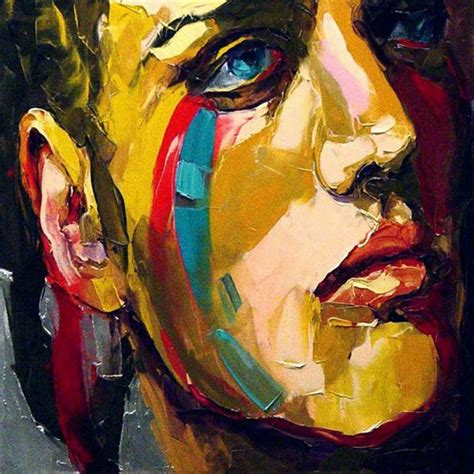 China Artist 100%Handmade High Quality Abstract Portrait ...