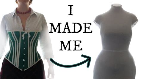Diy Dress Form Copying My Corseted Form For Victorian Dress Sewing
