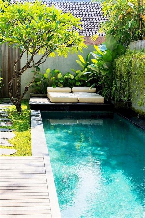 A garden or outdoor swimming pool can be a great way to cool off in the summer, and when the whether you want inspiration for planning a swimming pool renovation or are building a designer swimming pool from scratch, houzz has 326. 35 Small Backyard Swimming Pool Designs Ideas You'll Love