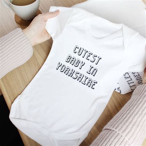 Cutest Baby In Personalised Baby Grow Or Set Personalised Baby Grows