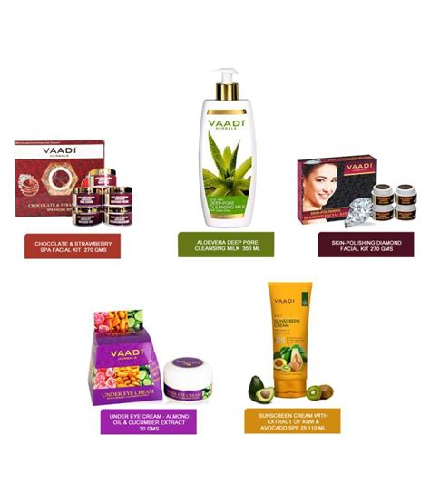 Vaadi Herbals Skin Care Spa Regime Facial Kit 250 G Pack Of 5 Buy