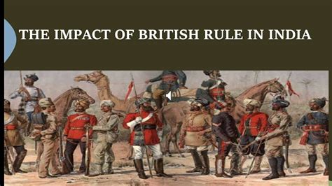 Ppt On The Topic Impact Of British Rule In India📜📜 Youtube