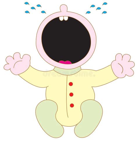 Baby Crying Stock Vector Illustration Of Brat Design 23548149