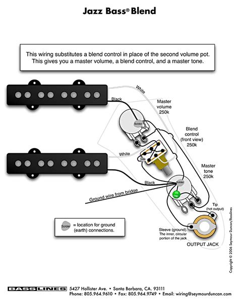 Wiring diagram page 3 of 5 ラブリー Jazz Bass 配線 - サンセゴメ