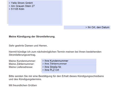 Abo, vertrag, arbeit + job, krankenkasse, mietvertrag, versicherung, wohnung kündigen und viele mehr. Yello Strom kündigen - Vorlage Download - kostenlos - CHIP