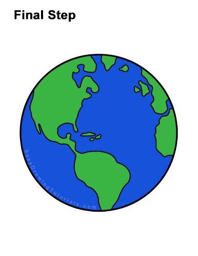 How To Draw Earth Earth Drawings Globe Drawing Drawing Tutorial Easy