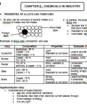 Chapter 4 science class 10 revolves around carbon and its compounds. Chapter 8 - Chemicals in Industry (Topical Test) | Science ...