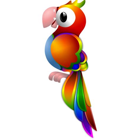 Colorful Parrot Free Svg