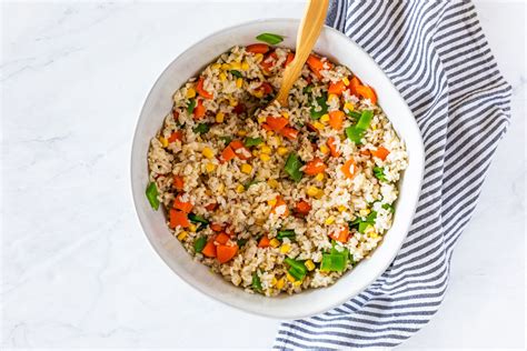 Vegan Asian Rice Salad With Vegetables