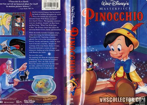Walt Disney Pinocchio Vhs