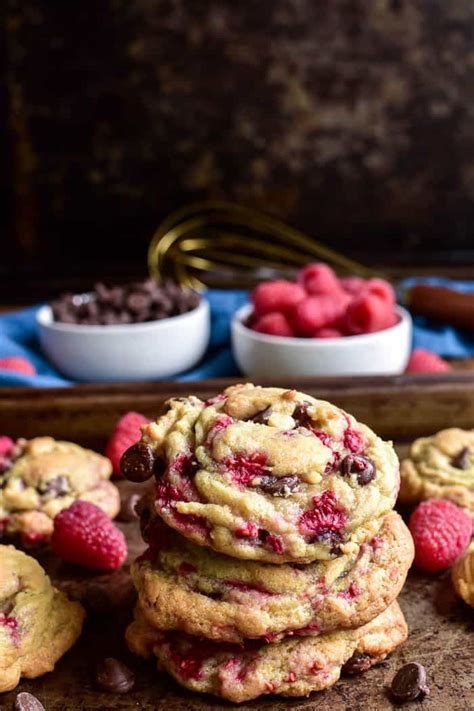 To mix things up a bit i decided to use raspberry jam instead of apricot jam. Raspberry Chocolate Chip Cookies - Lemon Tree Dwelling