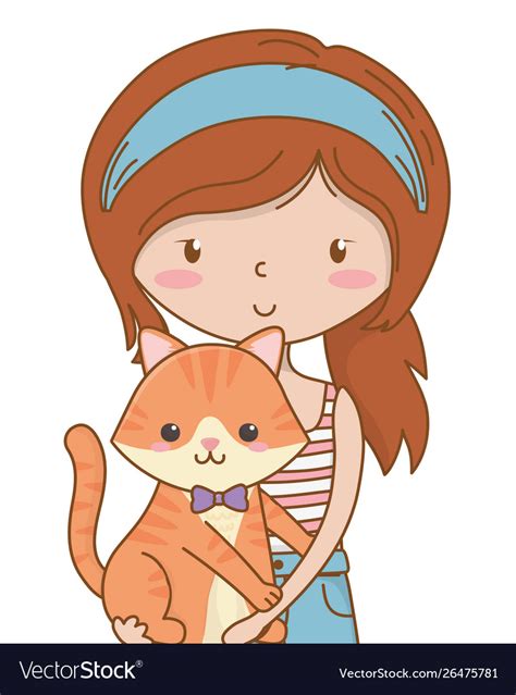 Top 72 Cartoon Girl With Cat Update