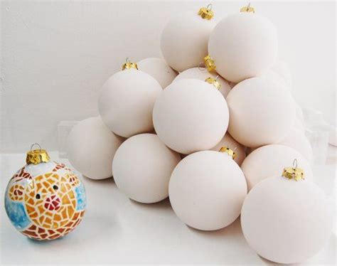 Bisqueunpainted Ceramic Shapes Xmas Tree Bauble Large Ball