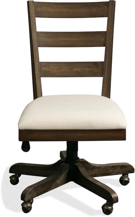 Riverside Home Office Wood Back Upholstered Desk Chair 28027