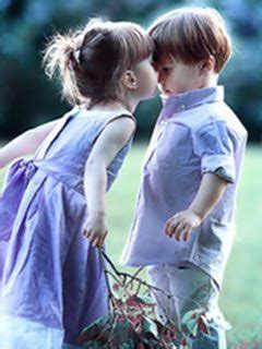 Cute matching phones wallpaper for couples. Download Cute Couple Wallpaper 240x320 | Wallpoper #574