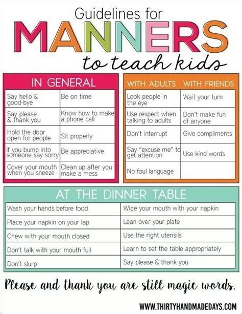 18 Fun Activities That Teach Good Manners Manners For