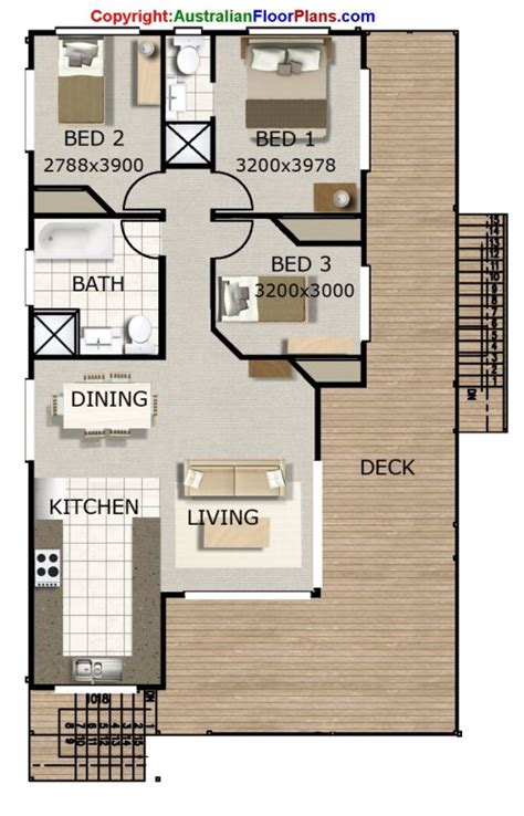 3 Bed Beach House 2 Level Floor Plan251kr 3 Bed 2 Bath 2 Story