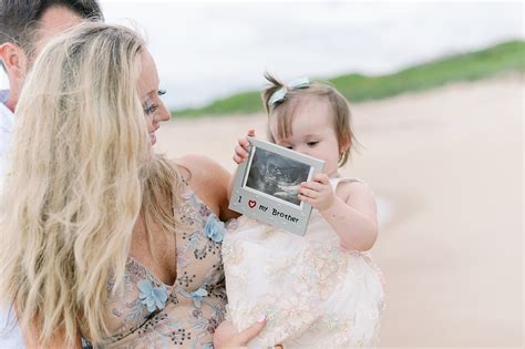 Gender Reveal For Baby Number Two At The Beach Kristen Weaver Photography