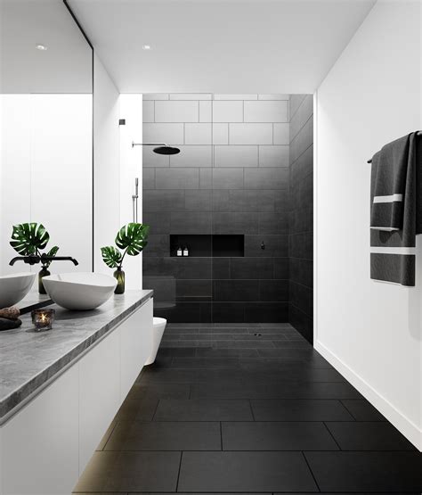 Contemporary Modern Black Bathroom Modern Furniture Images