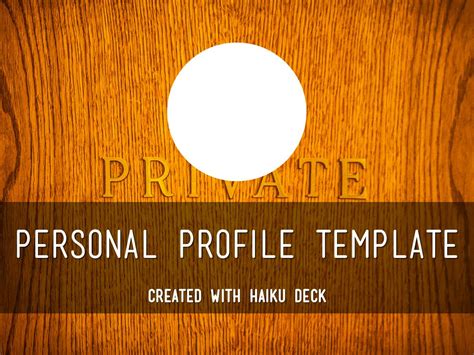 This professional personal profile is completely free for your personal use. Copiar de Personal Profile Template by Luiz Fernando