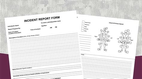 Disability Ministry Incident Report Form Ability Ministry