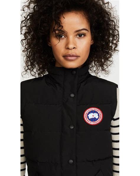 canada goose goose freestyle down vest in black save 22 lyst