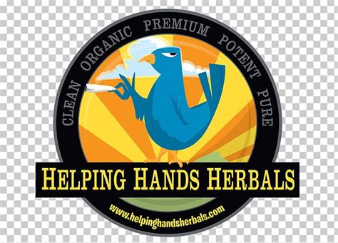 Helping Hands Herbals Logo Organization Emblem Dispensary Png Clipart