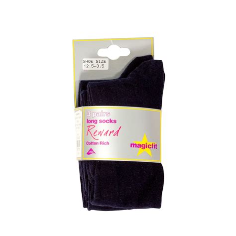 3pk Black Knee High Socks Accessories From Smarty Schoolwear Ltd Uk