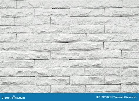 White Stone Cladding Wall Texture Background Stock Image Image Of