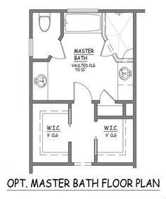 Small master bathroom and closet layout. I like this master bath layout. No wasted space. Very ...