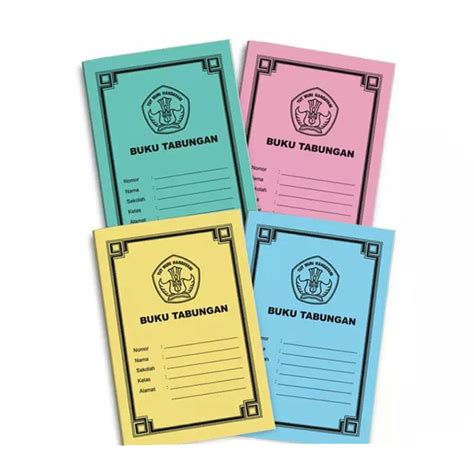 Buku Tabungan anak Sekolah tk-kelas 1 sampai kelas 6SD Satu paket isi
