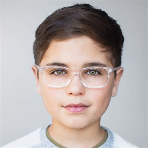 Clear Headshot Boys Glasses New Glasses Color Stripes Black Stripes