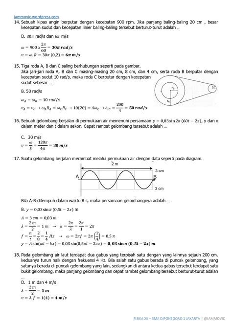 Latihan Soal Dan Pembahasan Fisika Kelas Xi Semester 2 Cpacasini