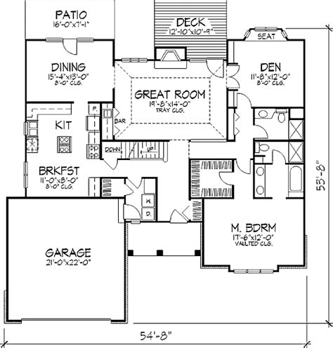 Traditional Style House Plan 3 Beds 3 Baths 2200 Sqft Plan 320 362