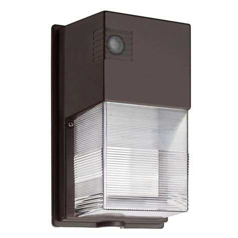 Frame it by placing sconce lights on either side. Lithonia Lighting Bronze LED Outdoor Wall-Mount Wall Pack ...