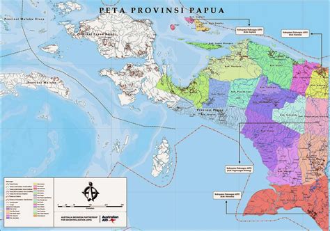 Peta Papua Peta Kabupaten Kota Di Papua