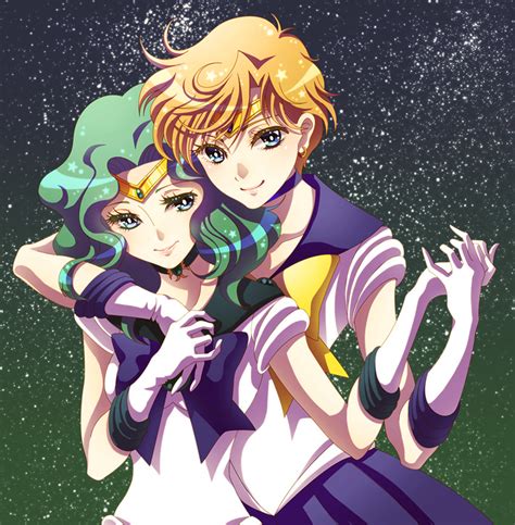 Ten Ou Haruka Kaiou Michiru Sailor Uranus And Sailor Neptune Bishoujo Senshi Sailor Moon