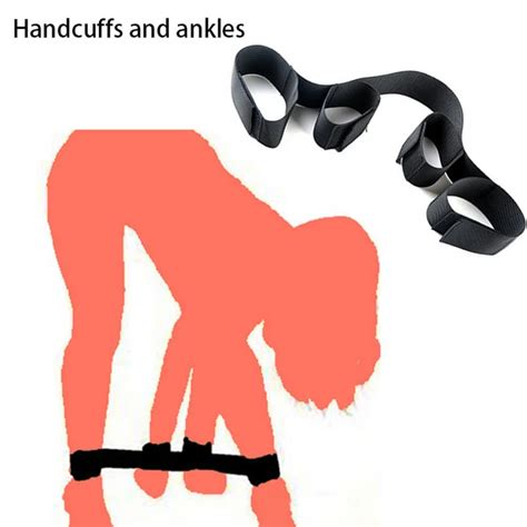 Adult Slave Bdsm Bondage Set Handcuffs For Sex Open Leg Ankle Neck Cuff