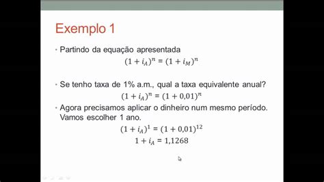 Aula 4 Equivalência De Taxas Curso Gratuito De Matemática Financeira