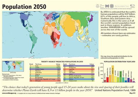 Worldmapper World Population 2050 Flickr Photo Sharing